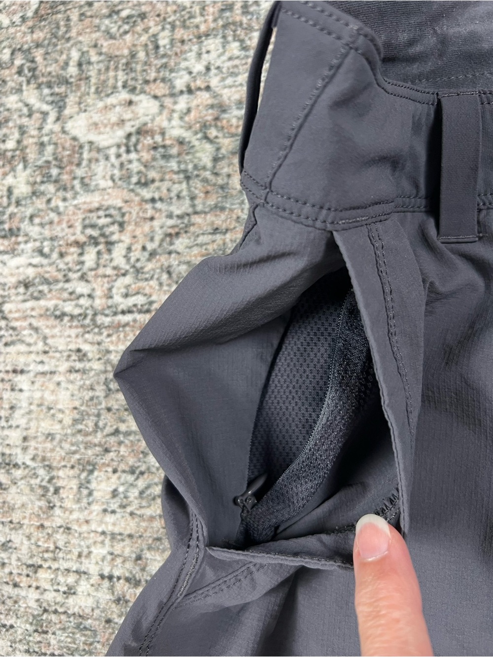 REI Ripstop Hiking Shorts Womens 10 Gray Pockets - Picture 5 of 13